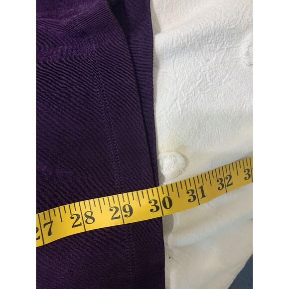 Chico's Travelers Cardigan and Tank Set Size 16/XL Purple Slinky Knit Packable - Picture 9 of 13